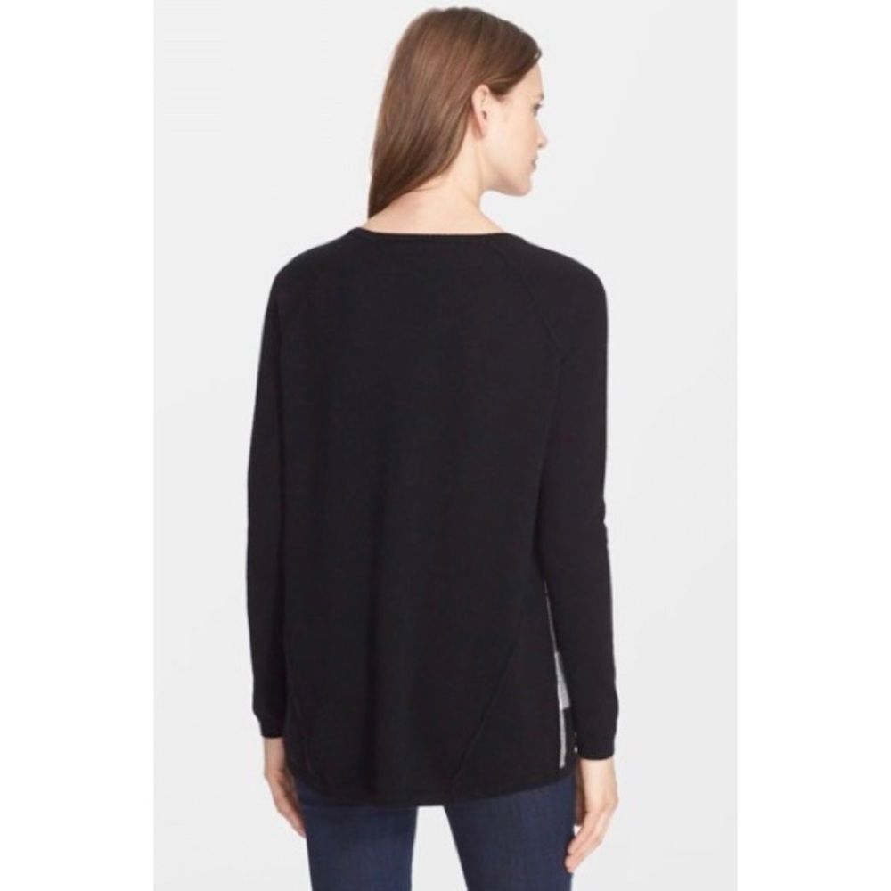 Autumn Cashmere Black/White Buffalo-Check Sweater - Picture 4 of 6